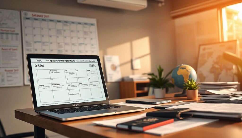 visa interview appointment scheduling